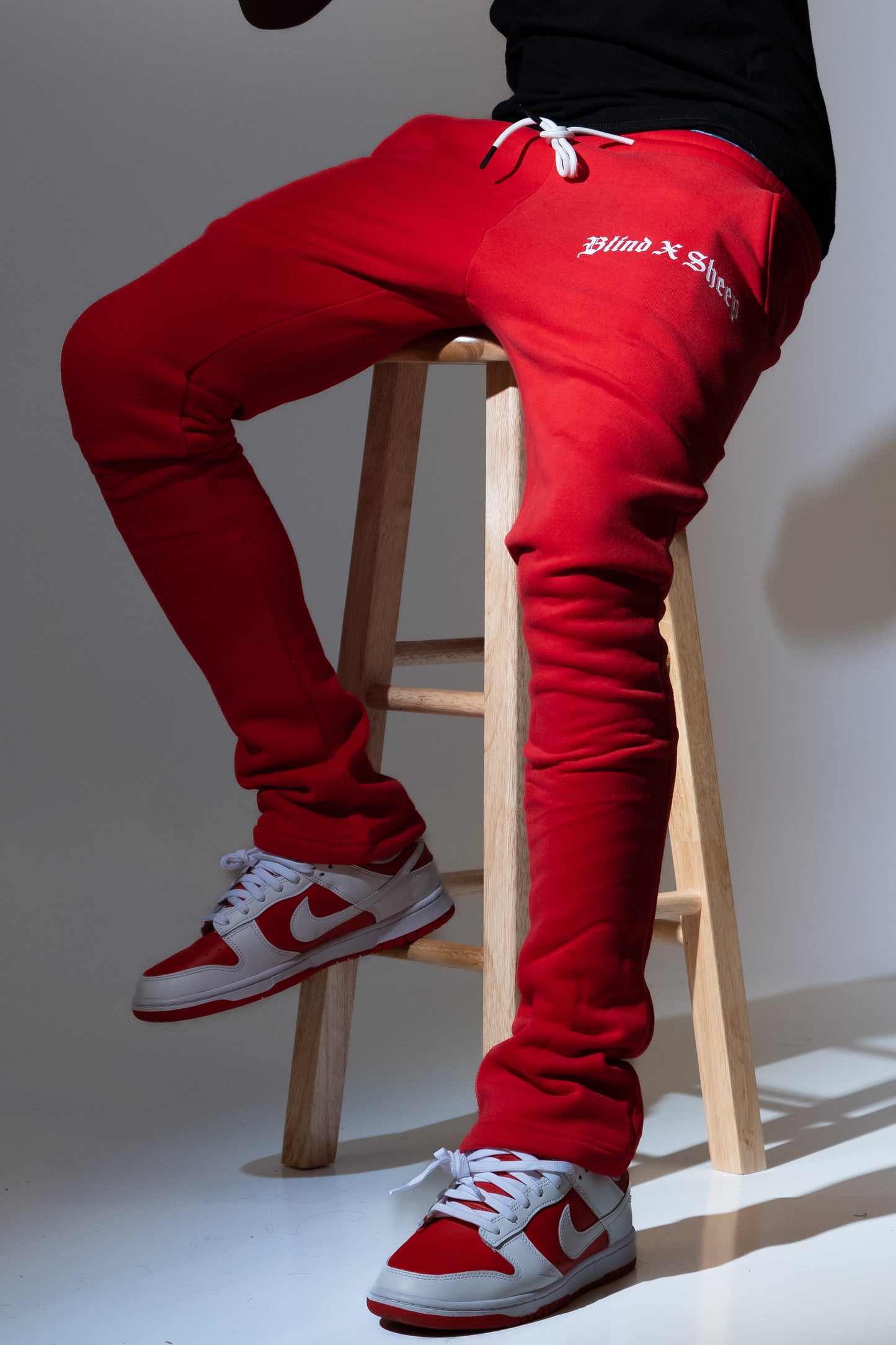 Red Stack Pants